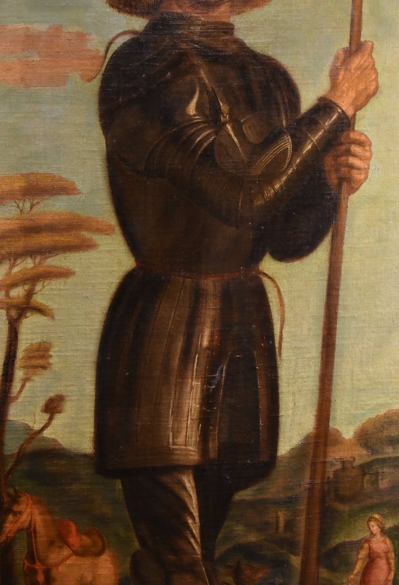 Saint George, Follower Of Cima Da Conegliano  (conegliano C. 1449 - Conegliano C. 1517)-photo-4