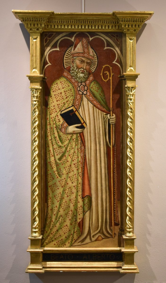 Martino Di Bartolomeo (siena 1389 - 1434/35), Saint Romuald/ Saint Albert Of Montalceto-photo-2