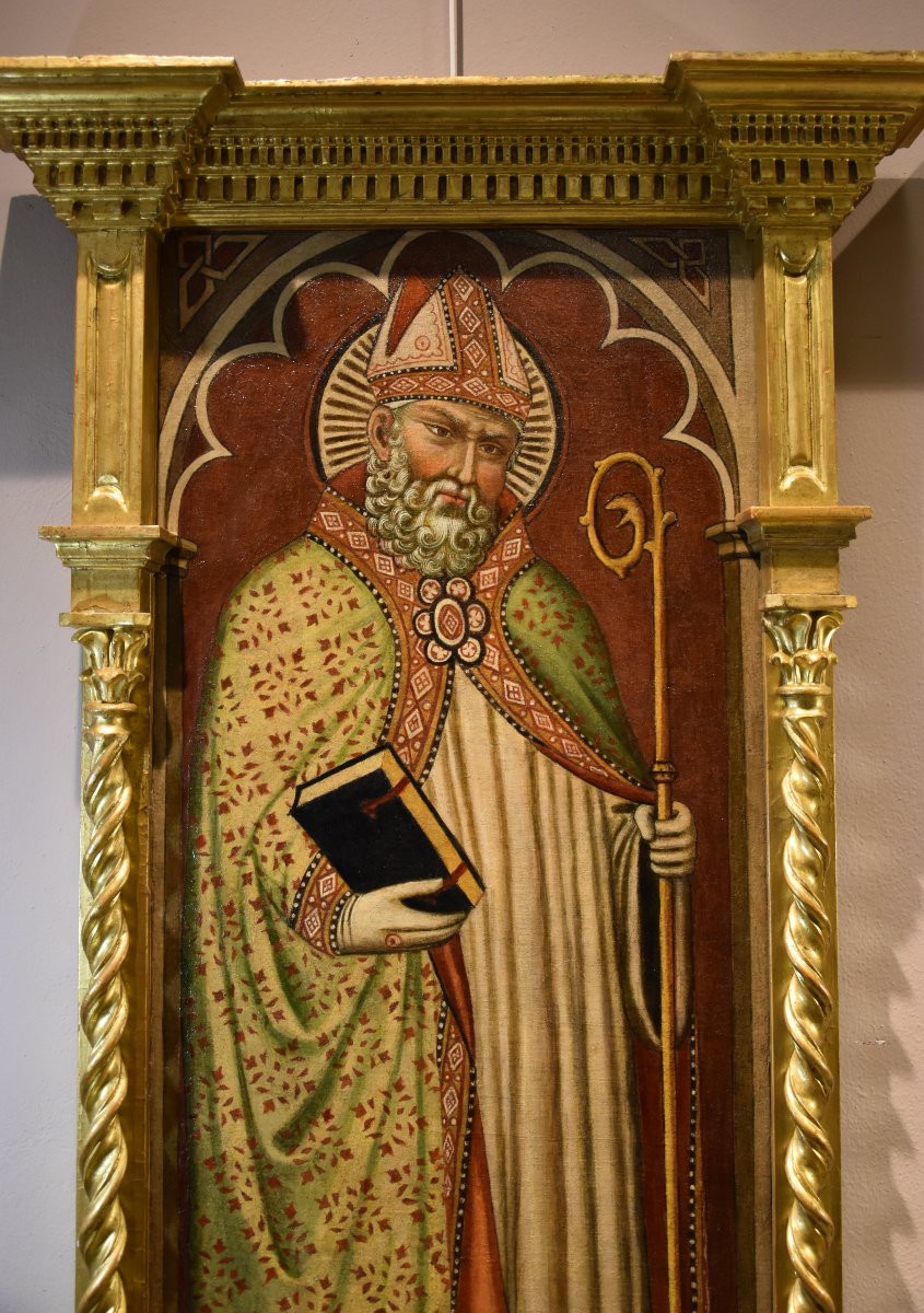 Martino Di Bartolomeo (siena 1389 - 1434/35), Saint Romuald/ Saint Albert Of Montalceto-photo-2