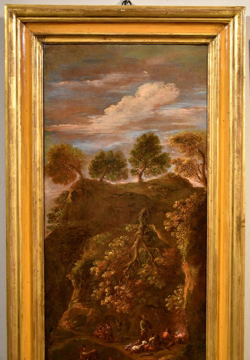 Giuseppe Zais (belluno 1709 - Treviso 1781), The Assault Of The Brigands / After The Assault-photo-2