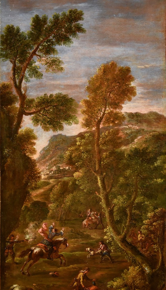 Giuseppe Zais (belluno 1709 - Treviso 1781), The Assault Of The Brigands / After The Assault-photo-5