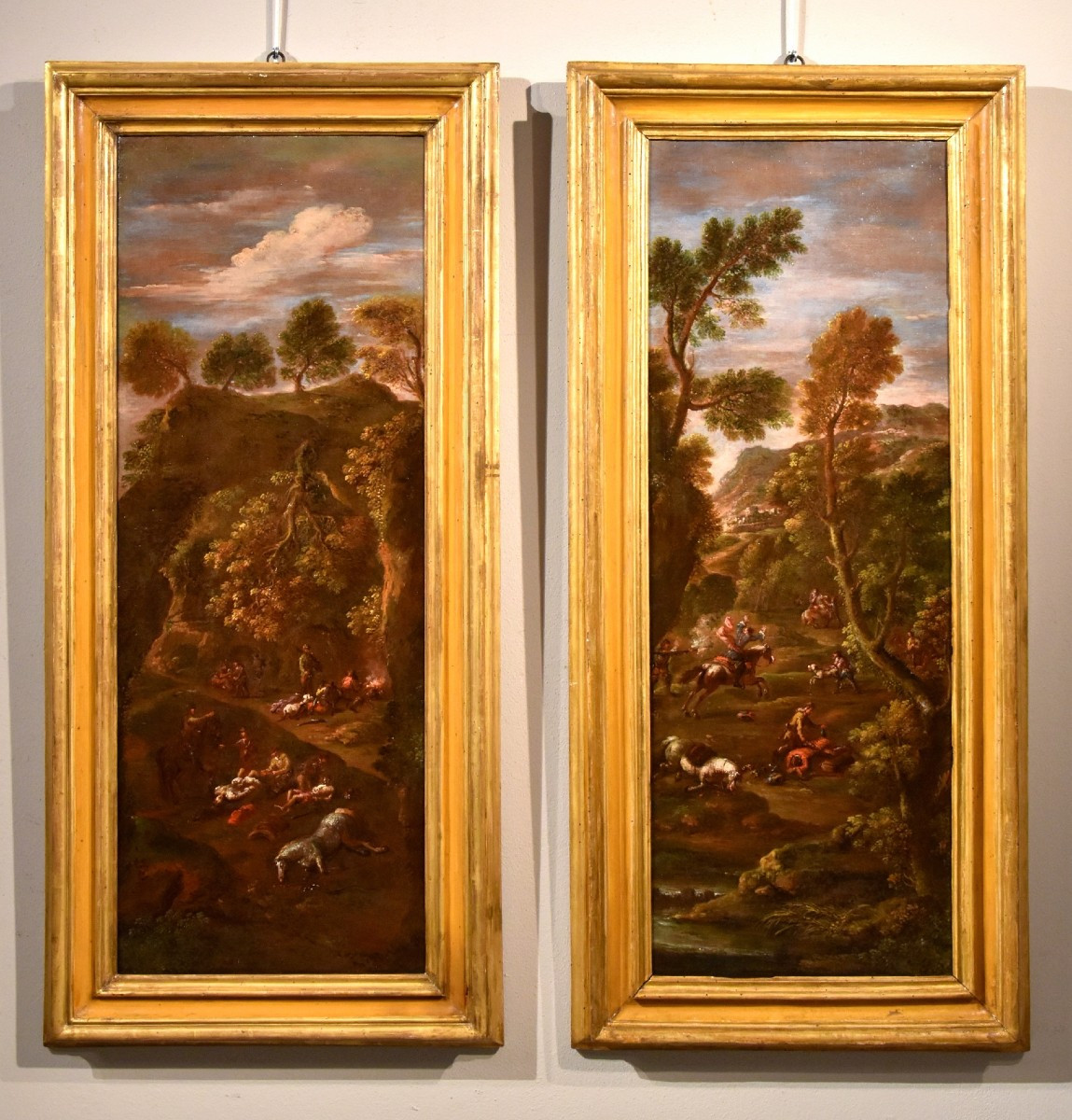 Giuseppe Zais (belluno 1709 - Treviso 1781), The Assault Of The Brigands / After The Assault