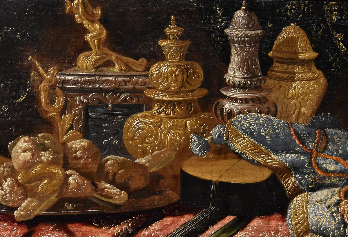 Antonio Tibaldi (rome, C. 1633 - 1684), Still Life With Precious Objects...-photo-3