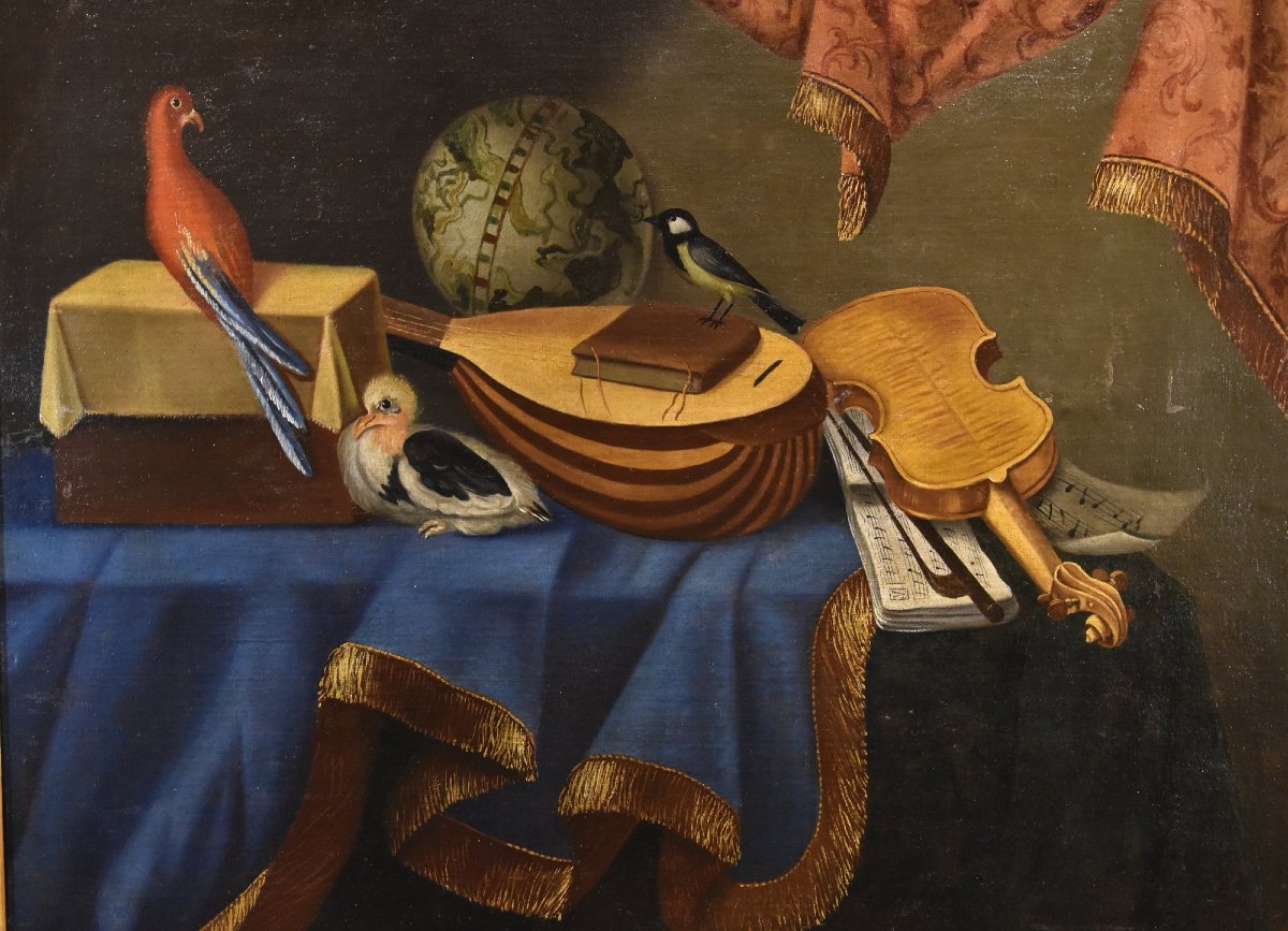 Nature Morte Aux Instruments De Musique, Bonaventura Bettera (Bergame, C. 1663 - 1718)  (1/2)-photo-2