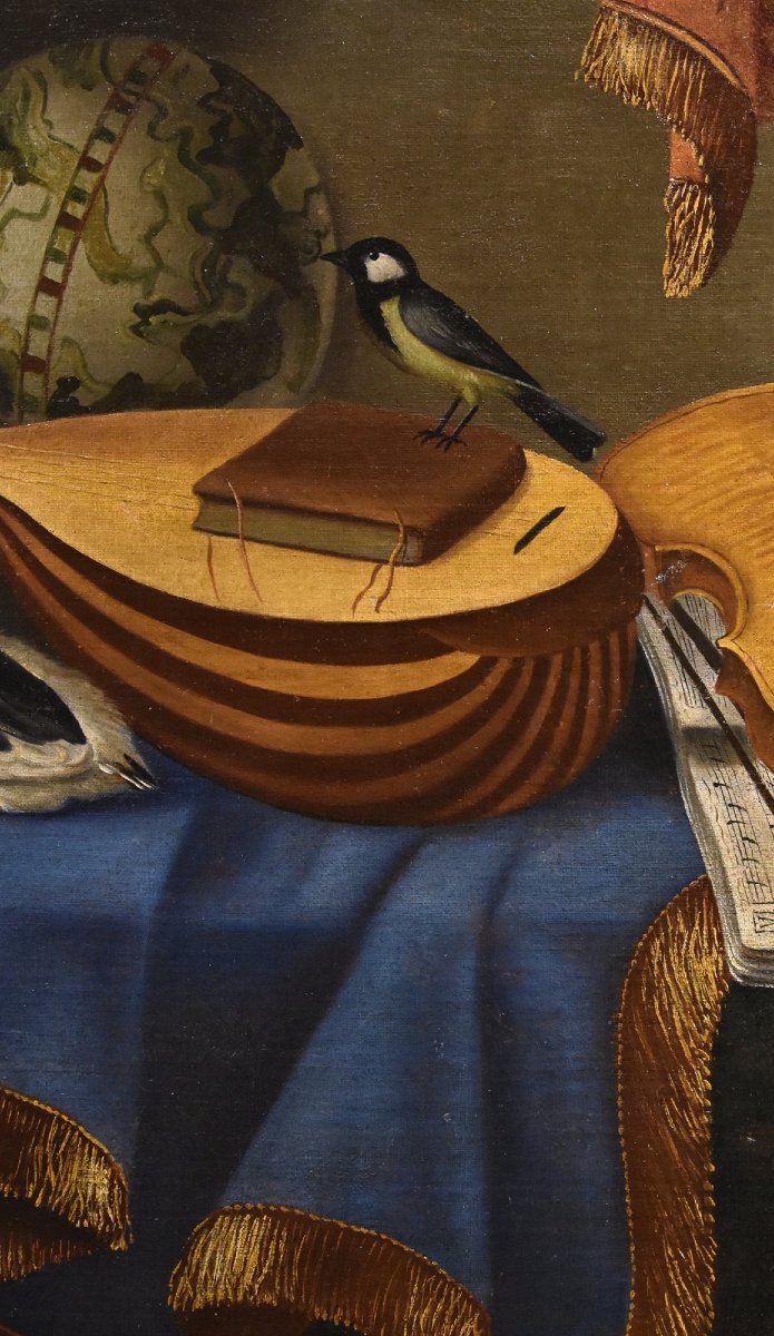Nature Morte Aux Instruments De Musique, Bonaventura Bettera (Bergame, C. 1663 - 1718)  (1/2)-photo-4