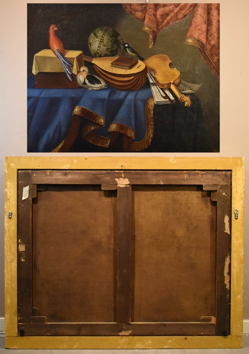 Nature Morte Aux Instruments De Musique, Bonaventura Bettera (Bergame, C. 1663 - 1718)  (1/2)-photo-5