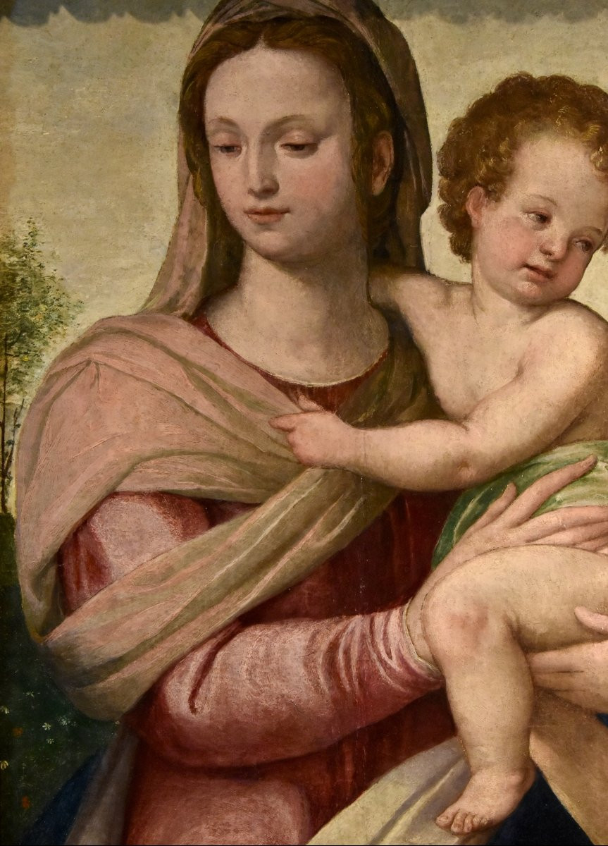 Madone à l'Enfant, École toscane (florentine) du XVIe siècle -photo-2