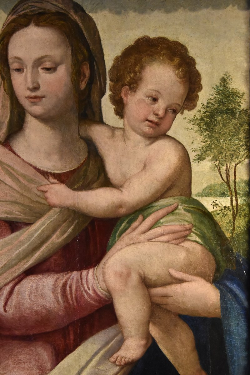Madone à l'Enfant, École toscane (florentine) du XVIe siècle -photo-3