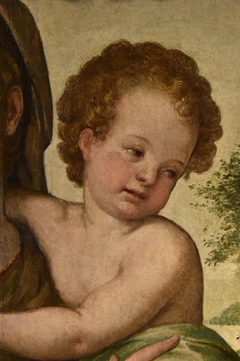 Madone à l'Enfant, École toscane (florentine) du XVIe siècle -photo-4