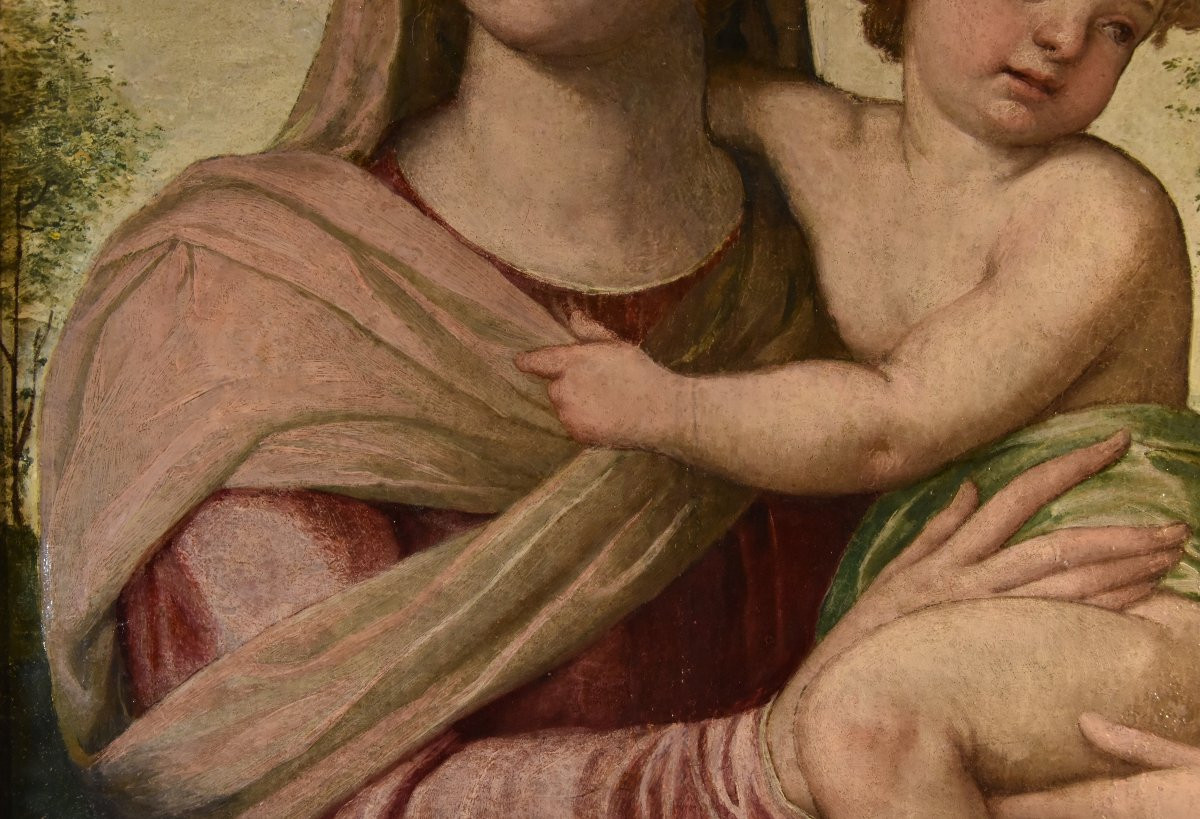 Madone à l'Enfant, École toscane (florentine) du XVIe siècle -photo-5