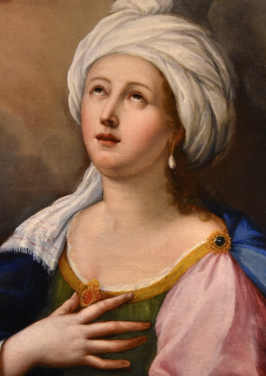 Sainte Cécile Et Deux Angelots, Lucas De La Haye Dit Luca Fiammingo (Nivelles 1612 -Rome 1682) -photo-4