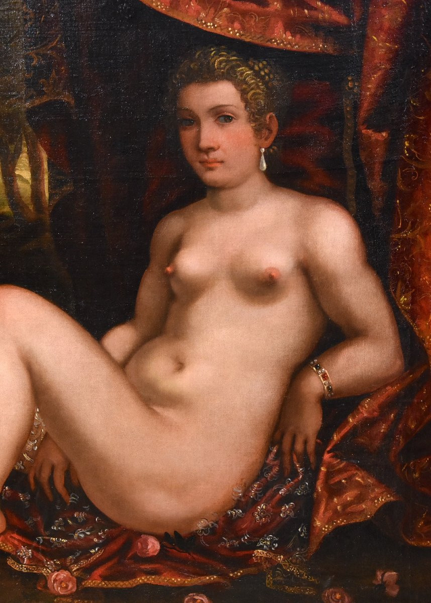Venus Reclining In A Landscape, Pauwels Franck Dit Paolo Fiammingo (antwerp 1540 - Venice 1596)-photo-2