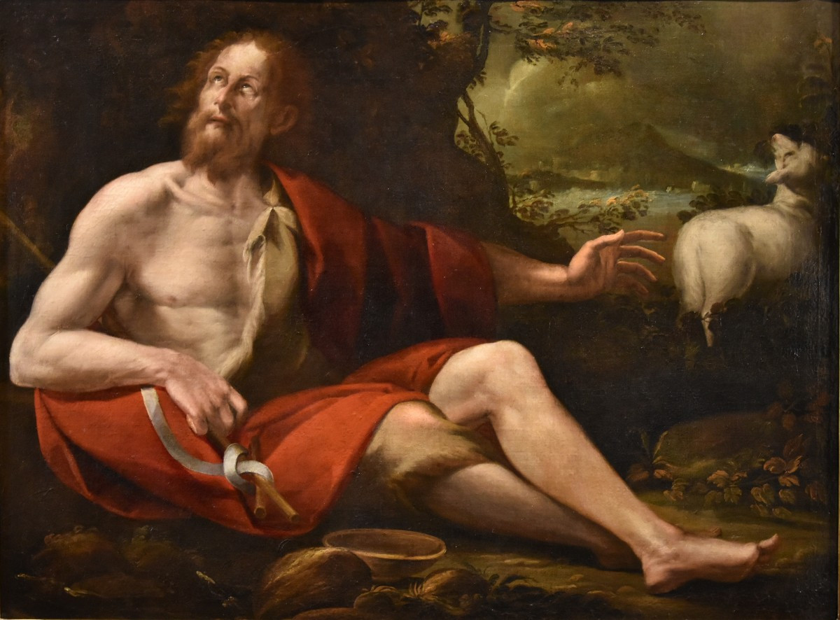 Saint John The Baptist, Tomaso Pombioli (crema, 1579 – Crema, 1636)