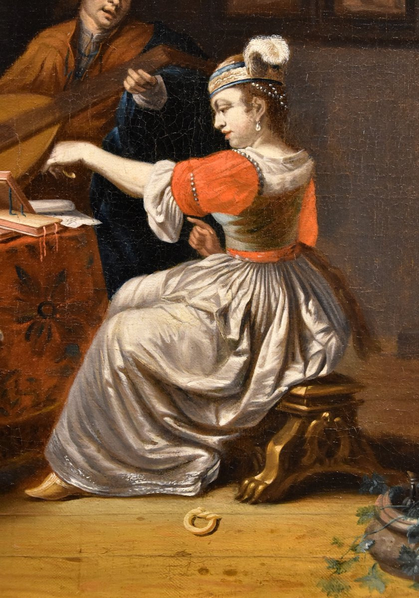 Le luthiste, Gabriel Metsu (Leyde, 1629 – Amsterdam, 1667) suiveur-photo-3