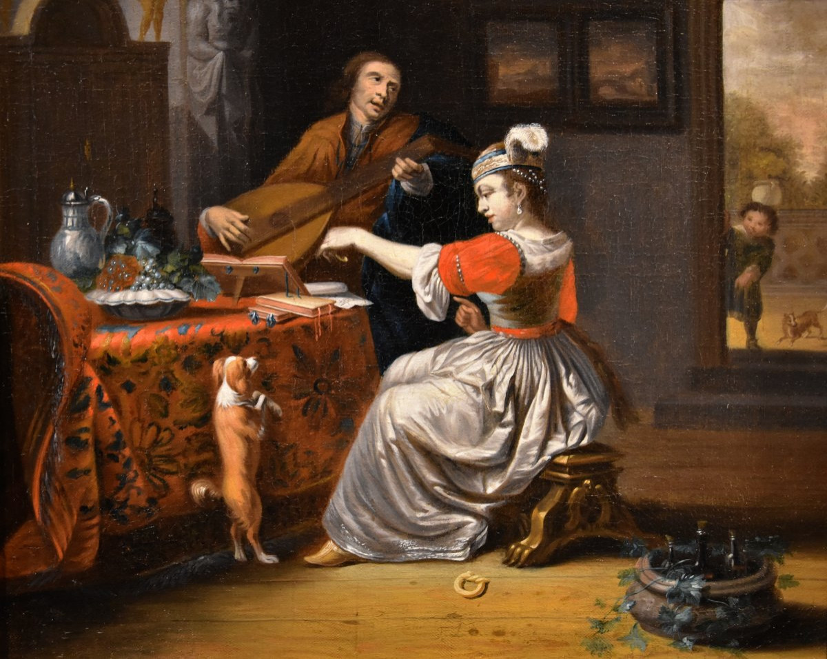 Le luthiste, Gabriel Metsu (Leyde, 1629 – Amsterdam, 1667) suiveur-photo-1