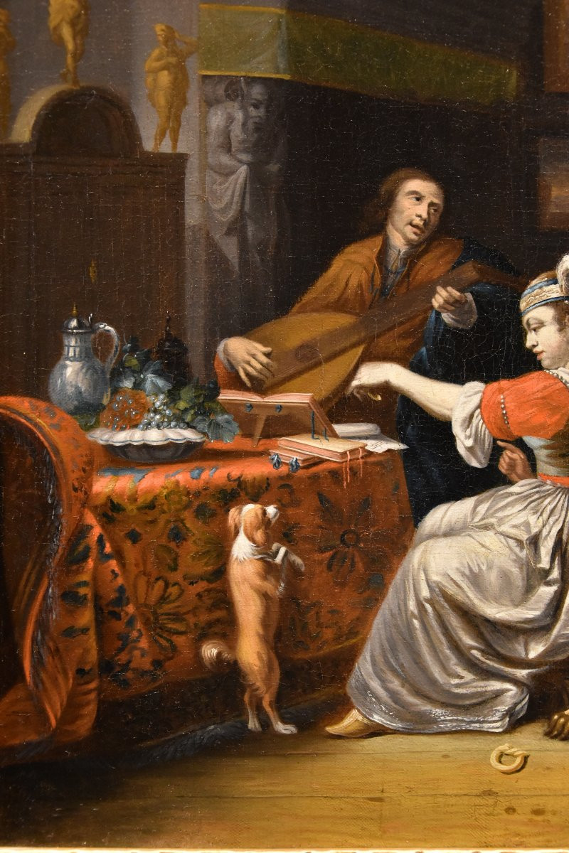Le luthiste, Gabriel Metsu (Leyde, 1629 – Amsterdam, 1667) suiveur-photo-3