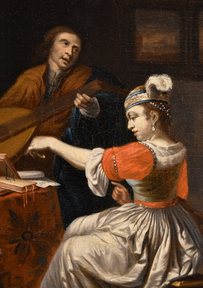 Le luthiste, Gabriel Metsu (Leyde, 1629 – Amsterdam, 1667) suiveur-photo-4