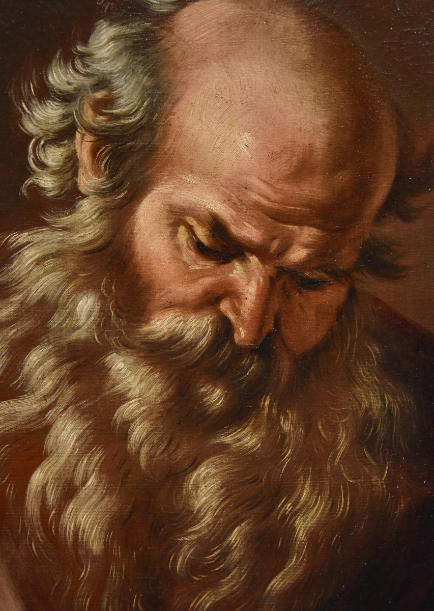 Portrait du philosophe Héraclite, Giovanni Battista Beinaschi (Fossano 1634 - Naples 1688)-photo-5