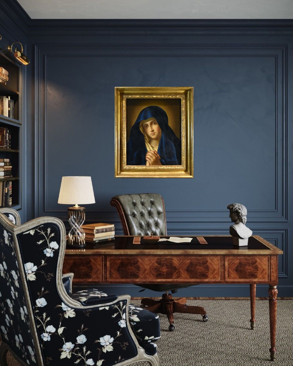 Madone en prière, Giovanni Battista Salvi 'Sassoferrato' (1609 - 1685)-photo-2