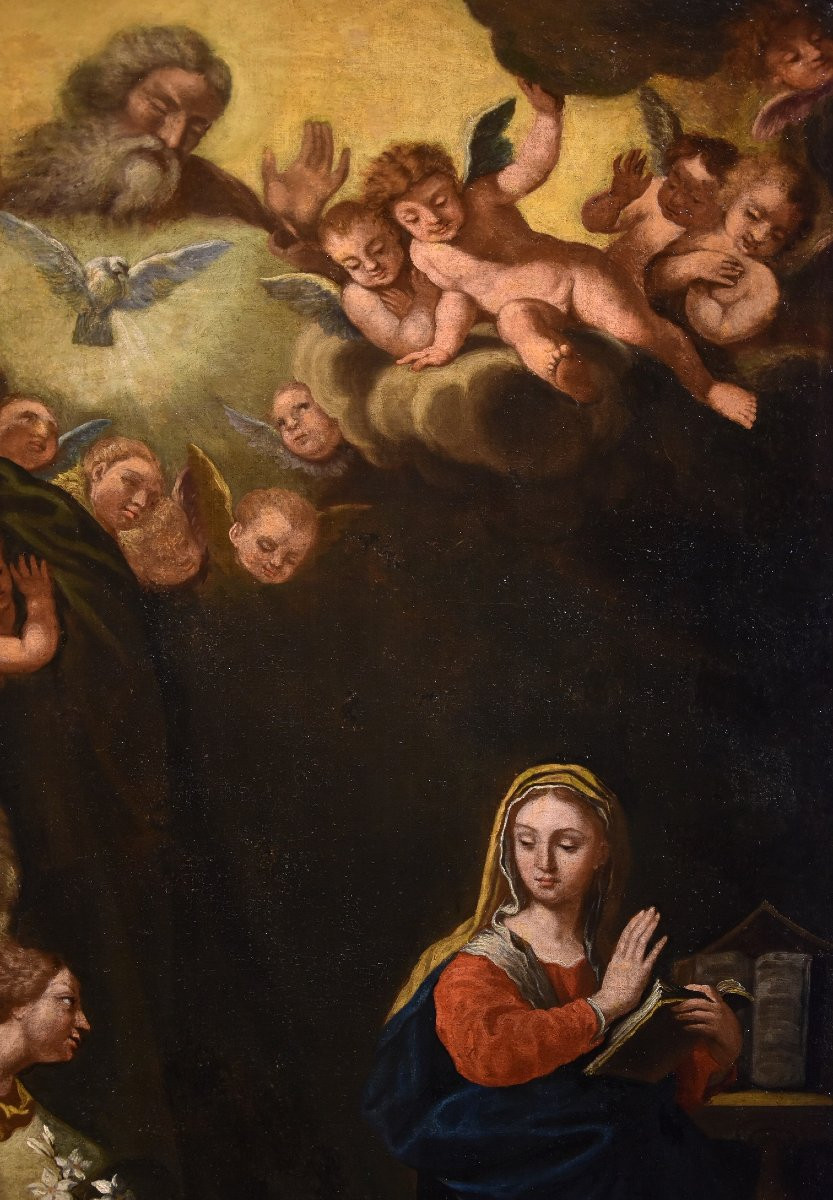 Annunciation (or Madonna Of The Beautiful Angel), Girolamo Bonini  (1600 - 1680)-photo-4