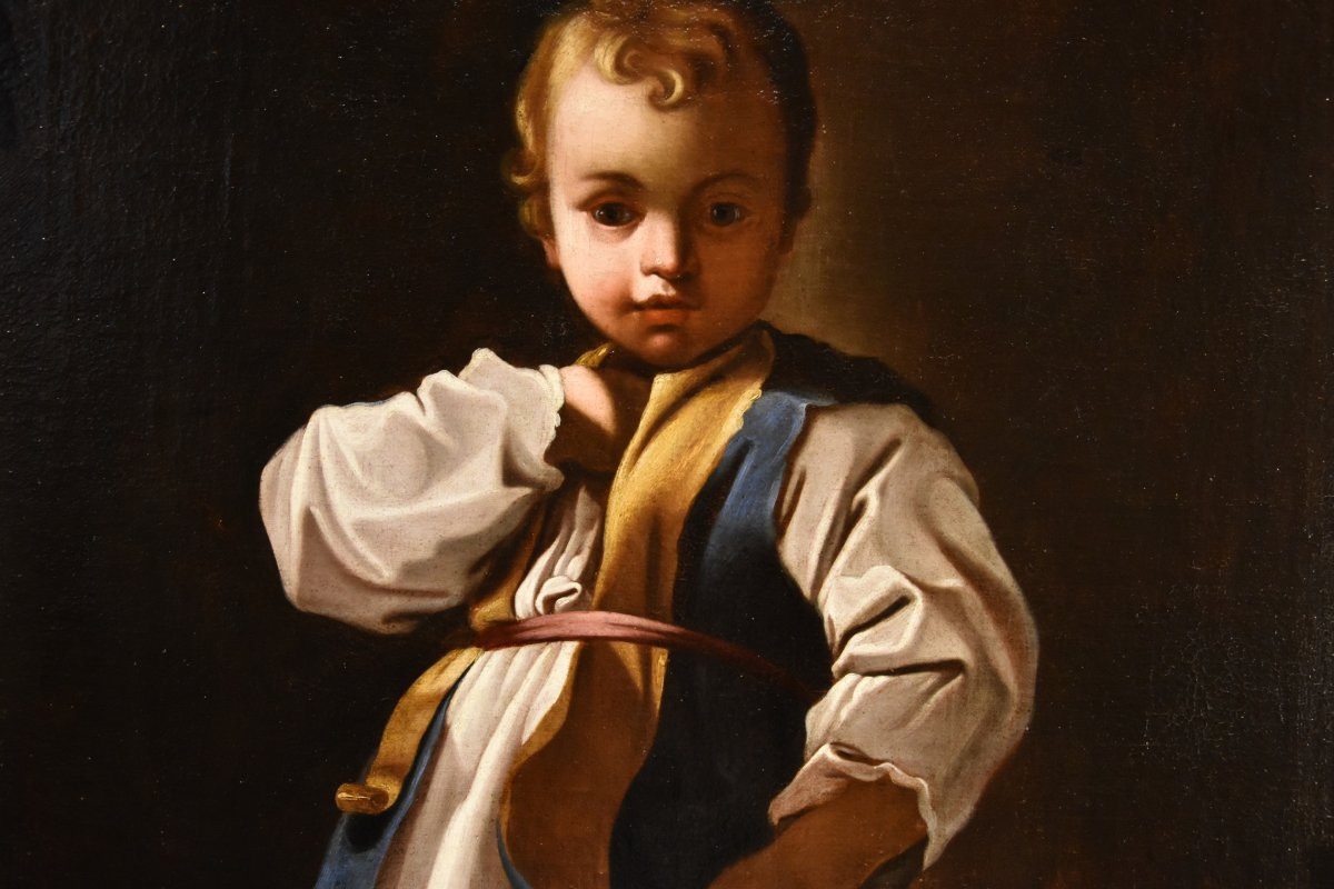 Bartolomeo Schedoni (Modène 1578 - Parme 1615) Atelier, Portrait d'Enfant (Alessandro Farnese?)-photo-3