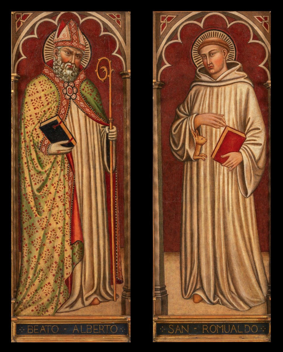 Martino Di Bartolomeo Di Biago (siena 1389 - 1434),  Saint Romuald/ Saint Albert-photo-2