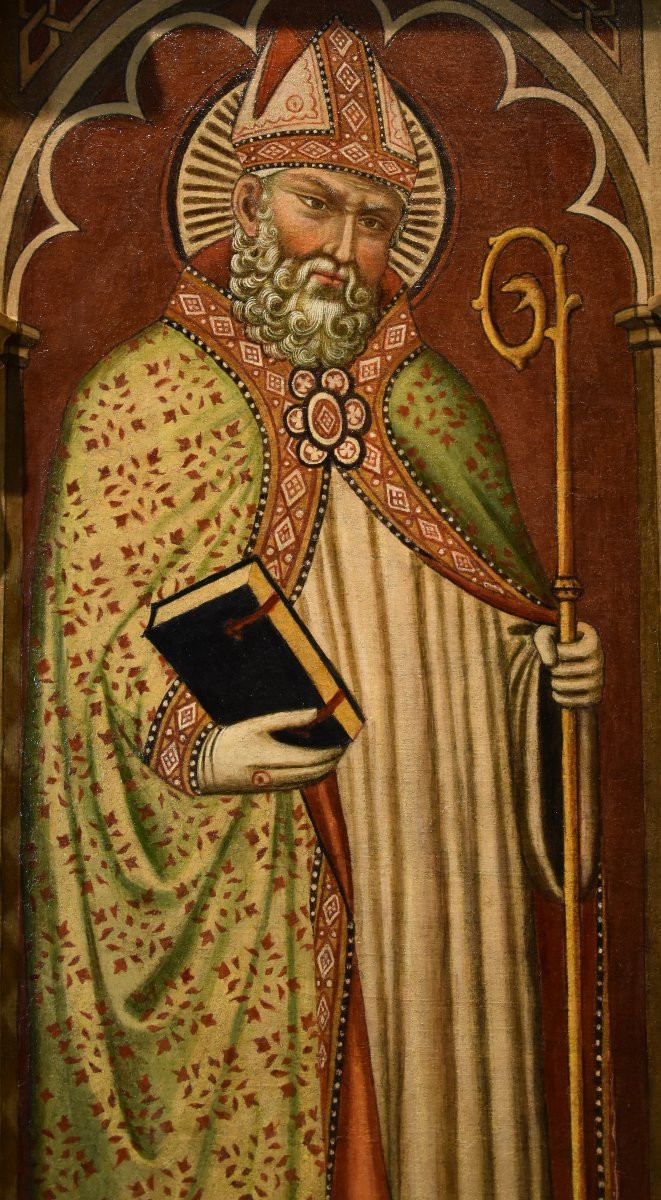 Martino Di Bartolomeo Di Biago (siena 1389 - 1434),  Saint Romuald/ Saint Albert-photo-1