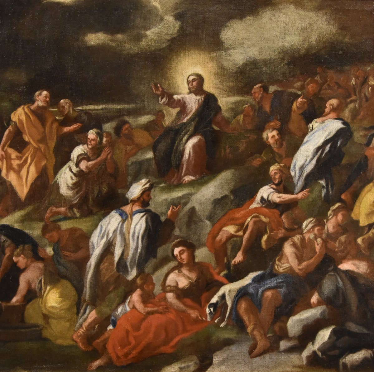 Multiplication Of The Loaves, Angelo Solimena (canale Di Serino 1629 - Barra, 1716)-photo-1
