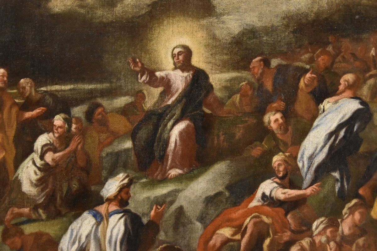 Multiplication Of The Loaves, Angelo Solimena (canale Di Serino 1629 - Barra, 1716)-photo-2