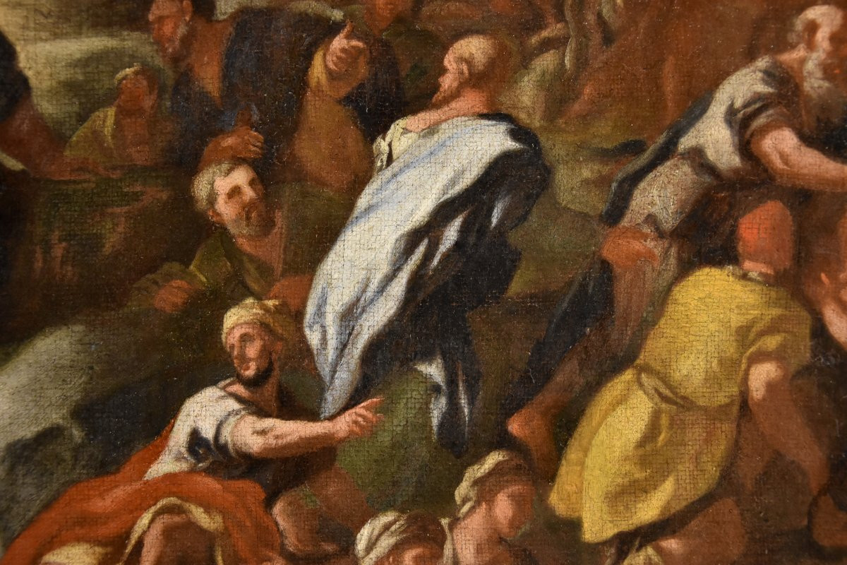 Multiplication Of The Loaves, Angelo Solimena (canale Di Serino 1629 - Barra, 1716)-photo-6