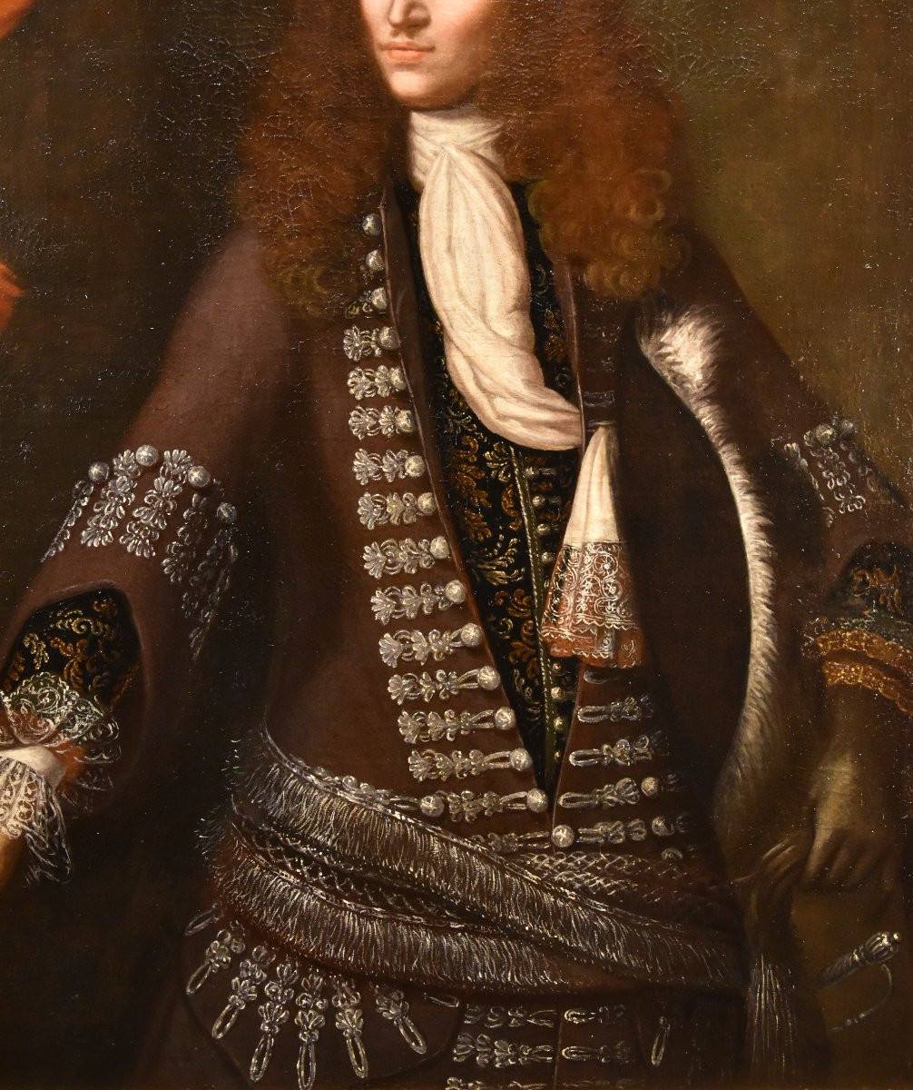 Gentilhomme en costume de cérémonie, John Michael Wright (Londres 1617 – Londres 1694)-photo-3