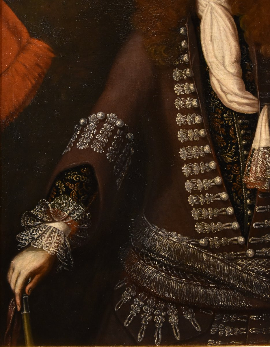 Gentilhomme en costume de cérémonie, John Michael Wright (Londres 1617 – Londres 1694)-photo-4