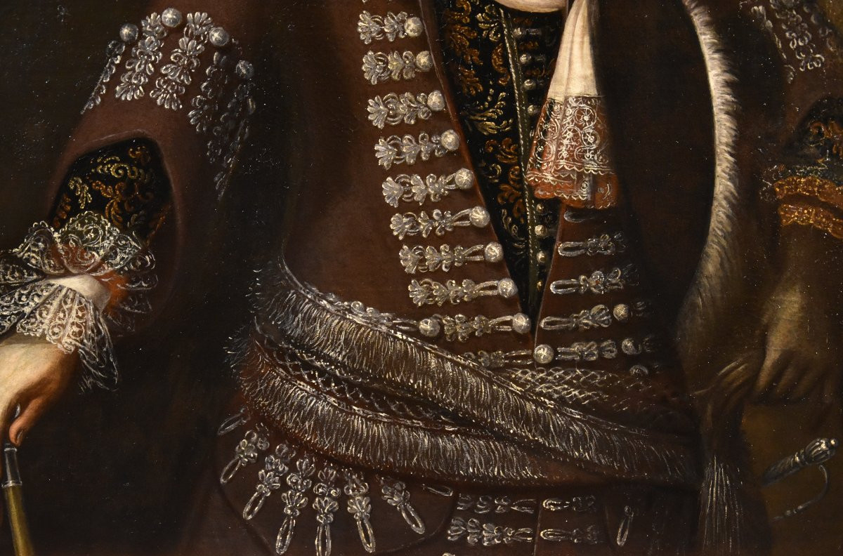 Gentilhomme en costume de cérémonie, John Michael Wright (Londres 1617 – Londres 1694)-photo-5
