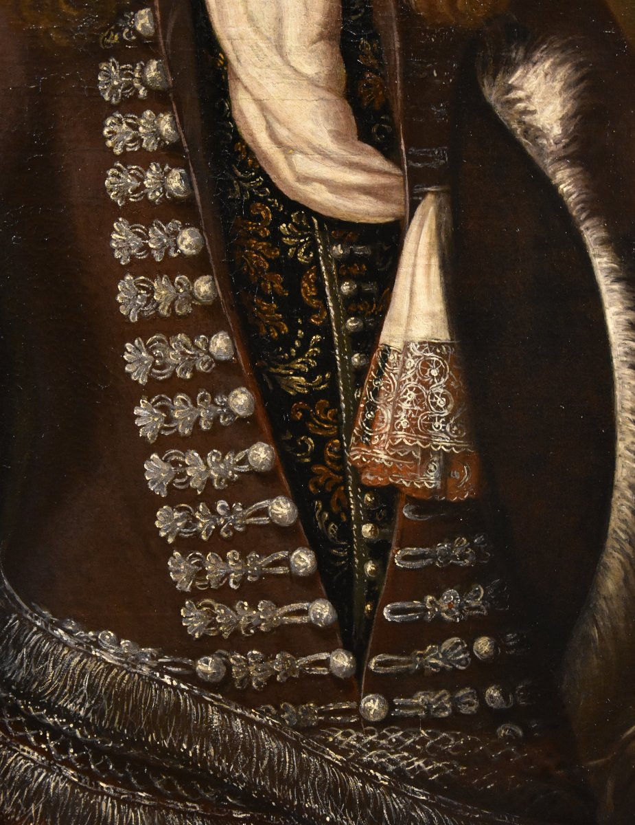 Gentilhomme en costume de cérémonie, John Michael Wright (Londres 1617 – Londres 1694)-photo-6