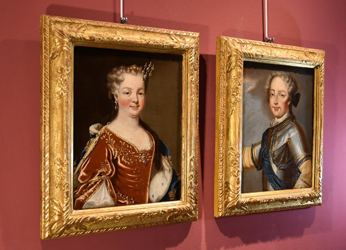 Le Roi Louis XV De France Avec La Reine Consort Maria Leszczyńska, Pierre Gobert (1662 -1744) -photo-7