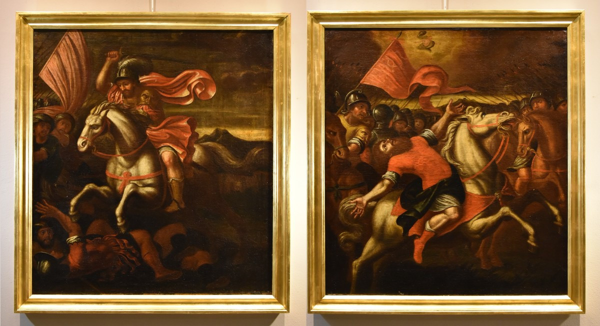 The Conversion Of Saint Paul, Antonio Tempesta (florence 1555 - Rome 1630) Circle Of-photo-1