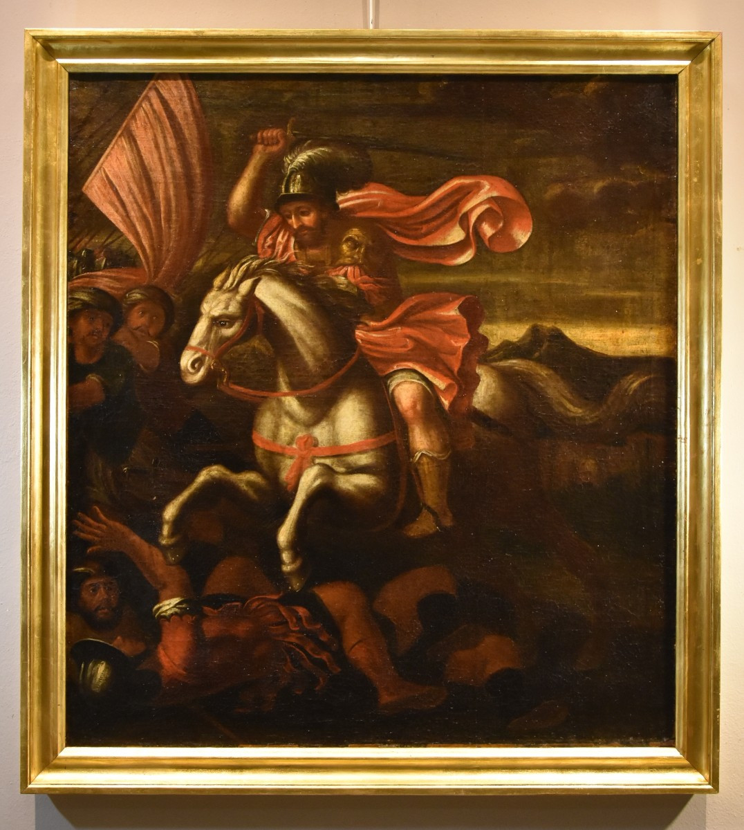 Saint James Defeating The Moors In Battle, Antonio Tempesta (florence 1555 - Rome 1630) Circle