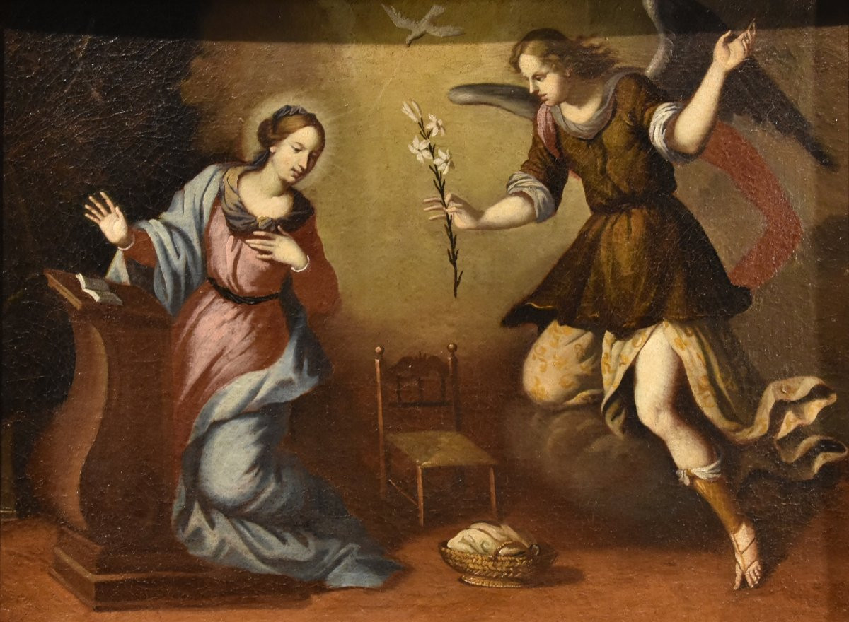 L'Annonciation, École toscane XVIIe siècle-photo-2