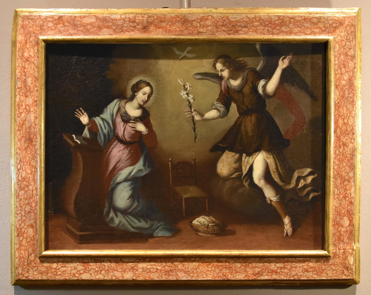 L'Annonciation, École toscane XVIIe siècle