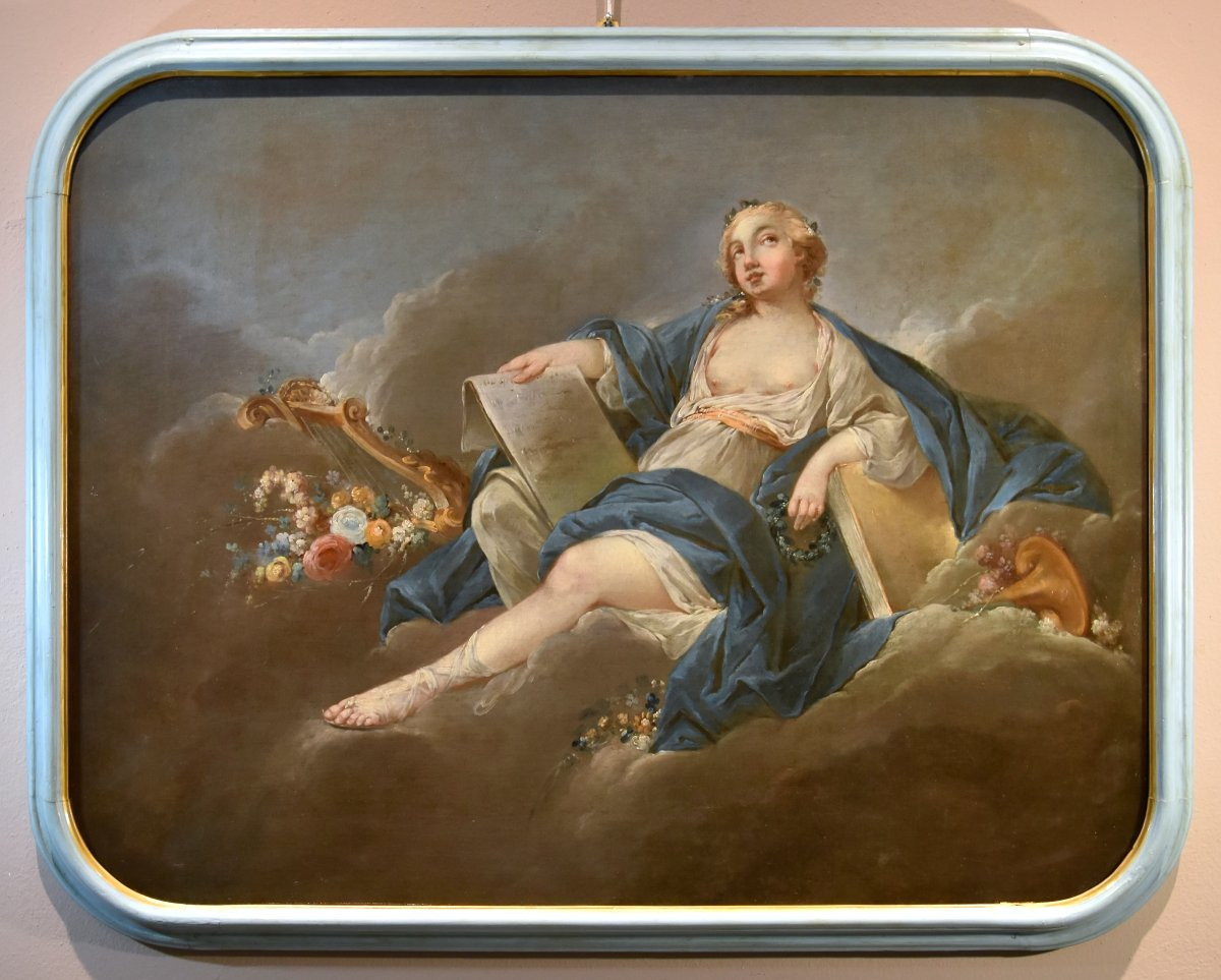 Allégorie de la Poésie, Pierre Charles Trémolières (Cholet 1703 - Paris 1739)-photo-4