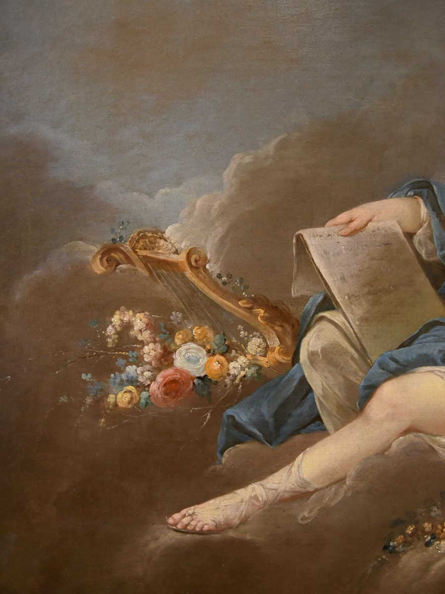 Allégorie de la Poésie, Pierre Charles Trémolières (Cholet 1703 - Paris 1739)-photo-3