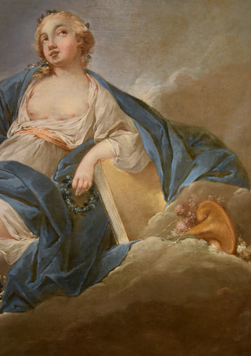 Allégorie de la Poésie, Pierre Charles Trémolières (Cholet 1703 - Paris 1739)-photo-4