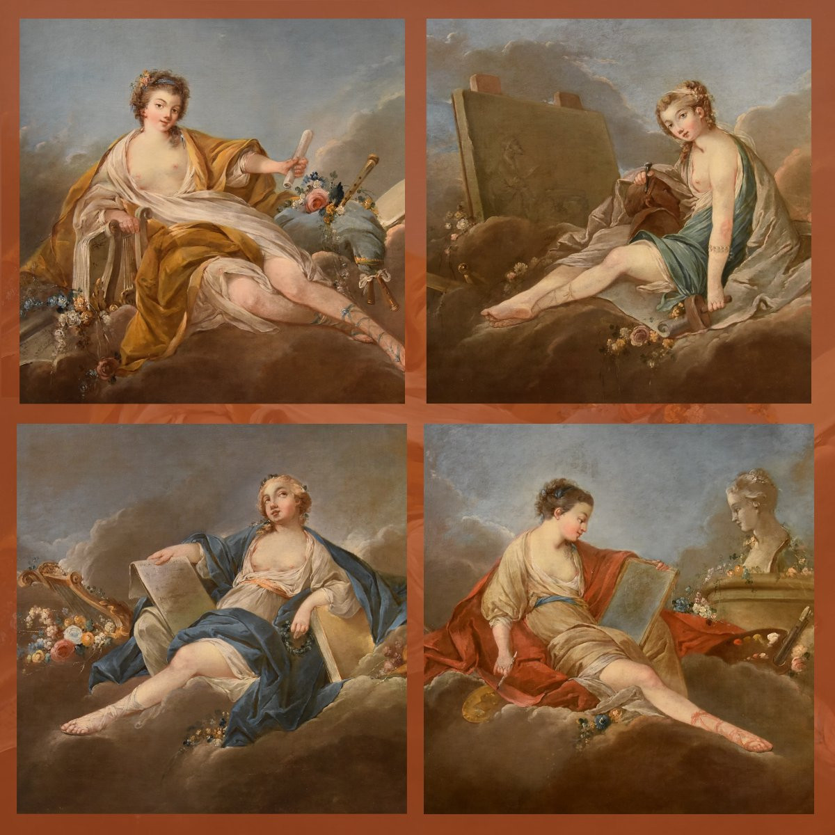 Allégorie de la Musique, Pierre Charles Trémolières (Cholet 1703 - Paris 1739)-photo-6