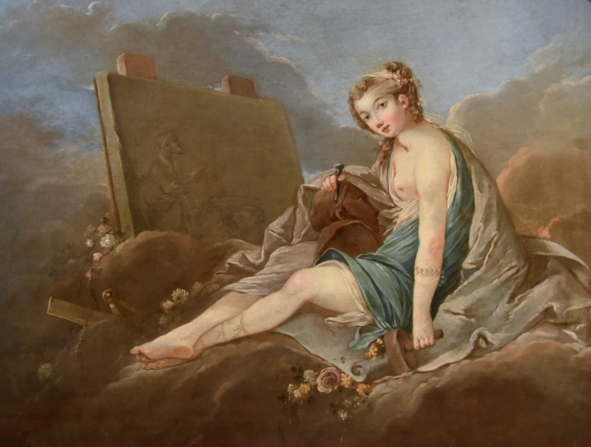 Allégorie de la sculpture, Pierre Charles Trémolières (Cholet, 1703 - Paris, 1739)
