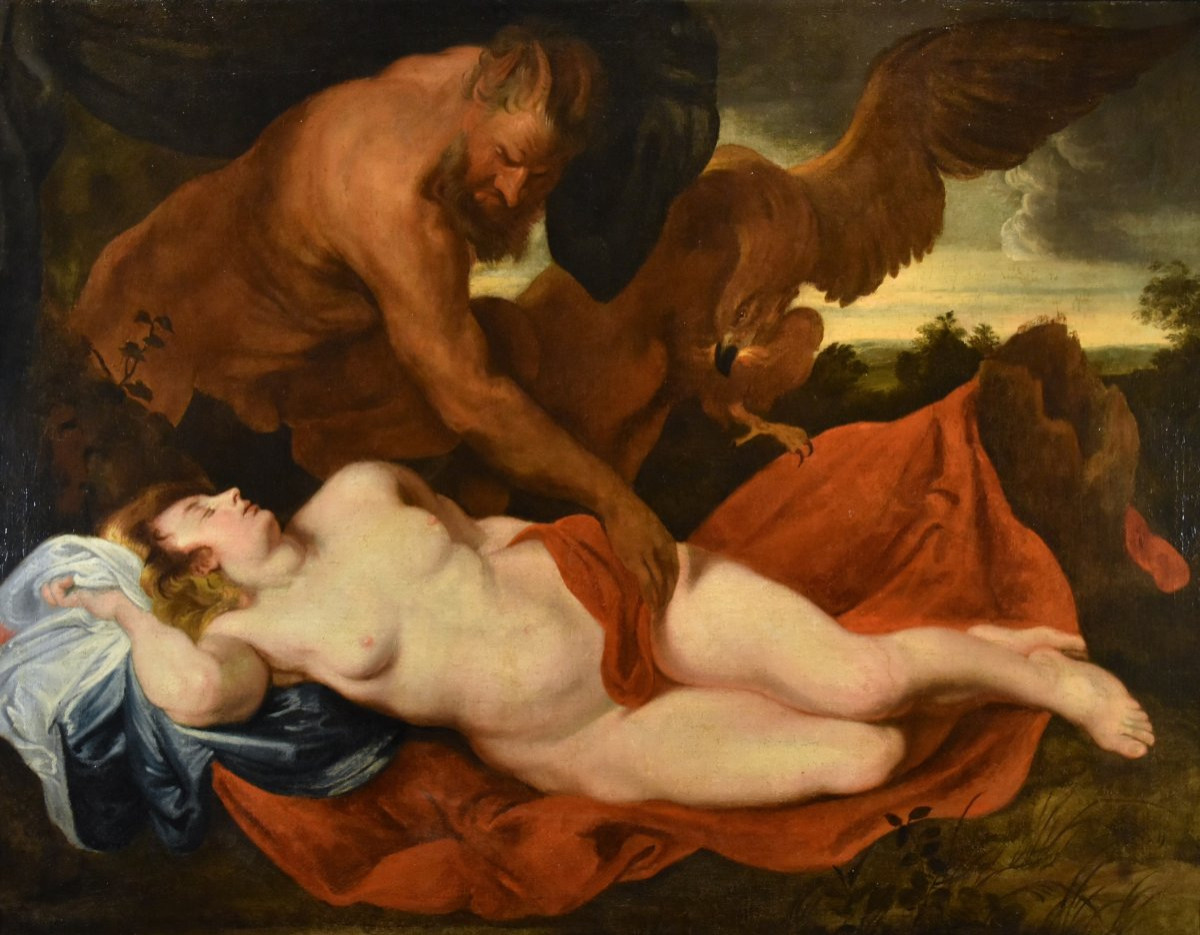 Jupiter et Antiope, Anthoon Van Dyck (Anvers 1599 - Londres 1641) Suiveur-photo-3