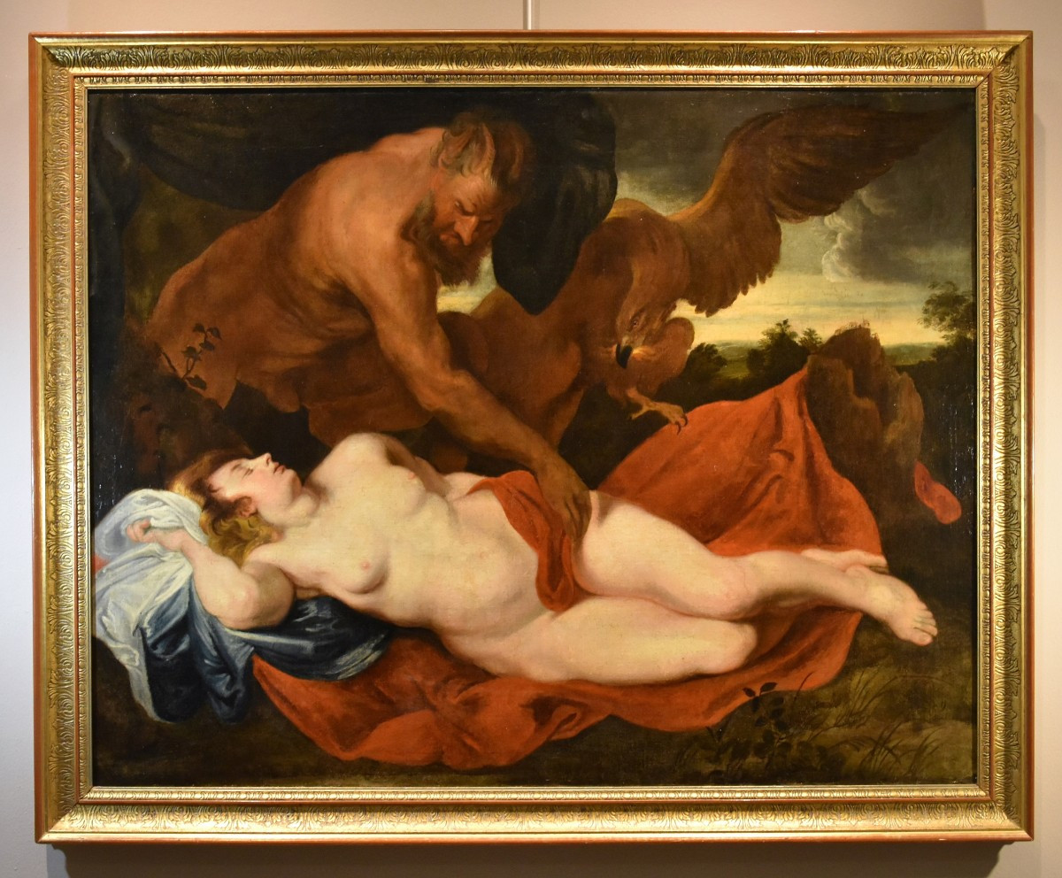 Jupiter et Antiope, Anthoon Van Dyck (Anvers 1599 - Londres 1641) Suiveur