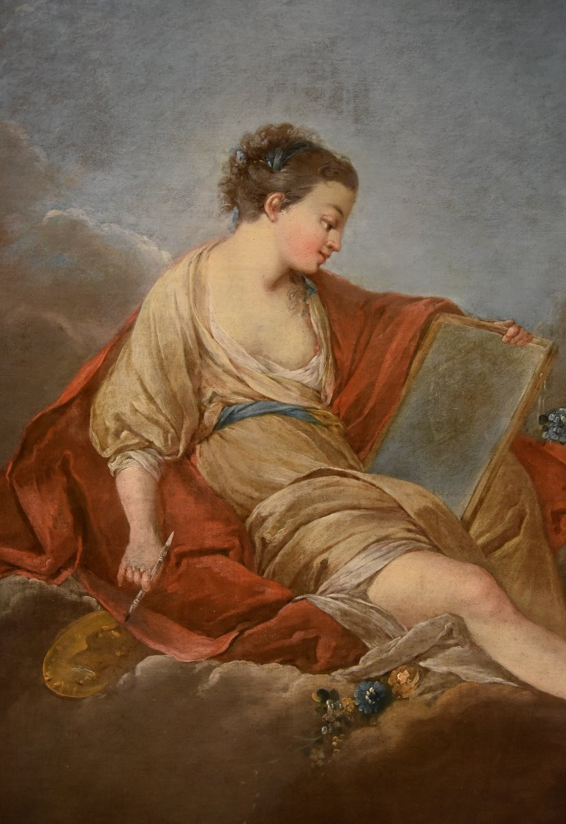 Allégorie de la peinture, Pierre Charles Trémolières (Cholet, 1703 - Paris, 1739)-photo-2