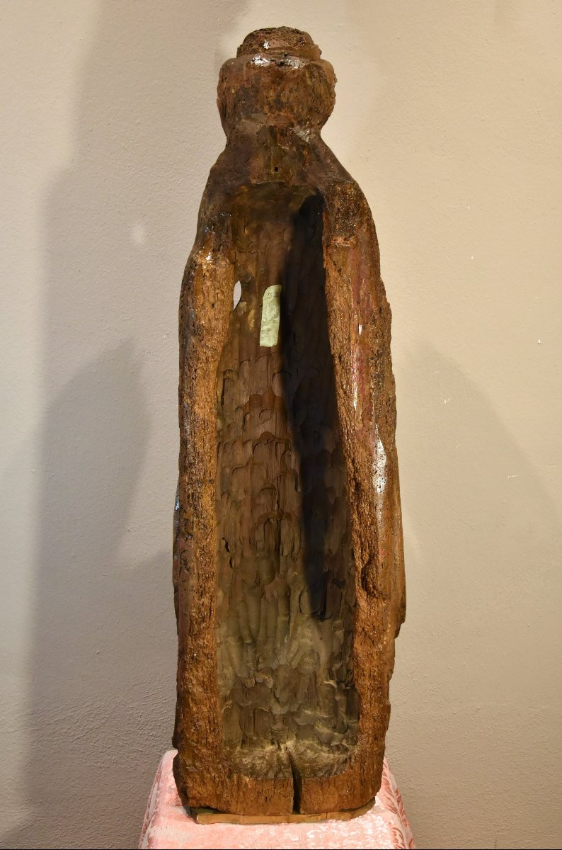 Wooden Sculpture, Saint Catherine, Lower Rhine, Circa 1480-photo-2