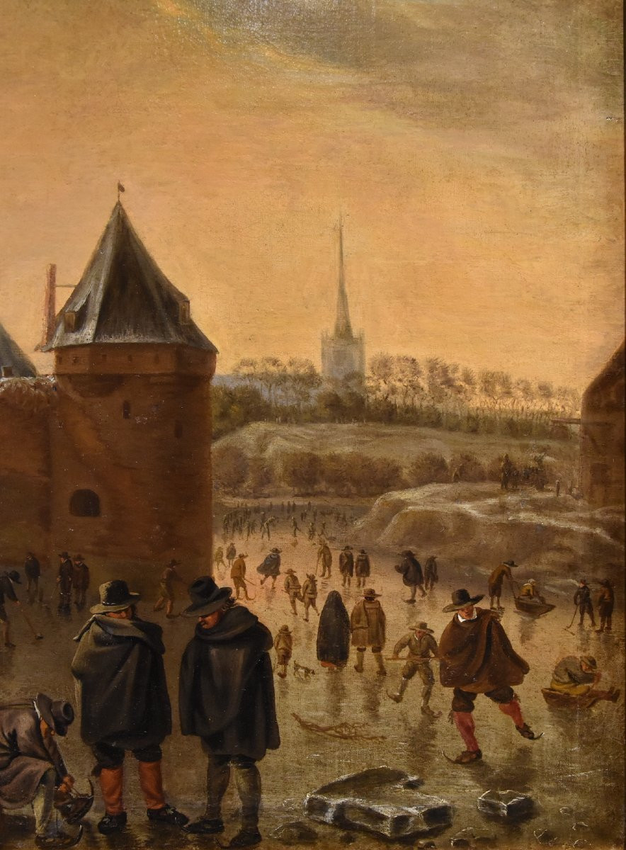 Winter Landscape With Utrecht, Herman Saftleven (rotterdam 1609 - Utrecht 1685)-photo-2