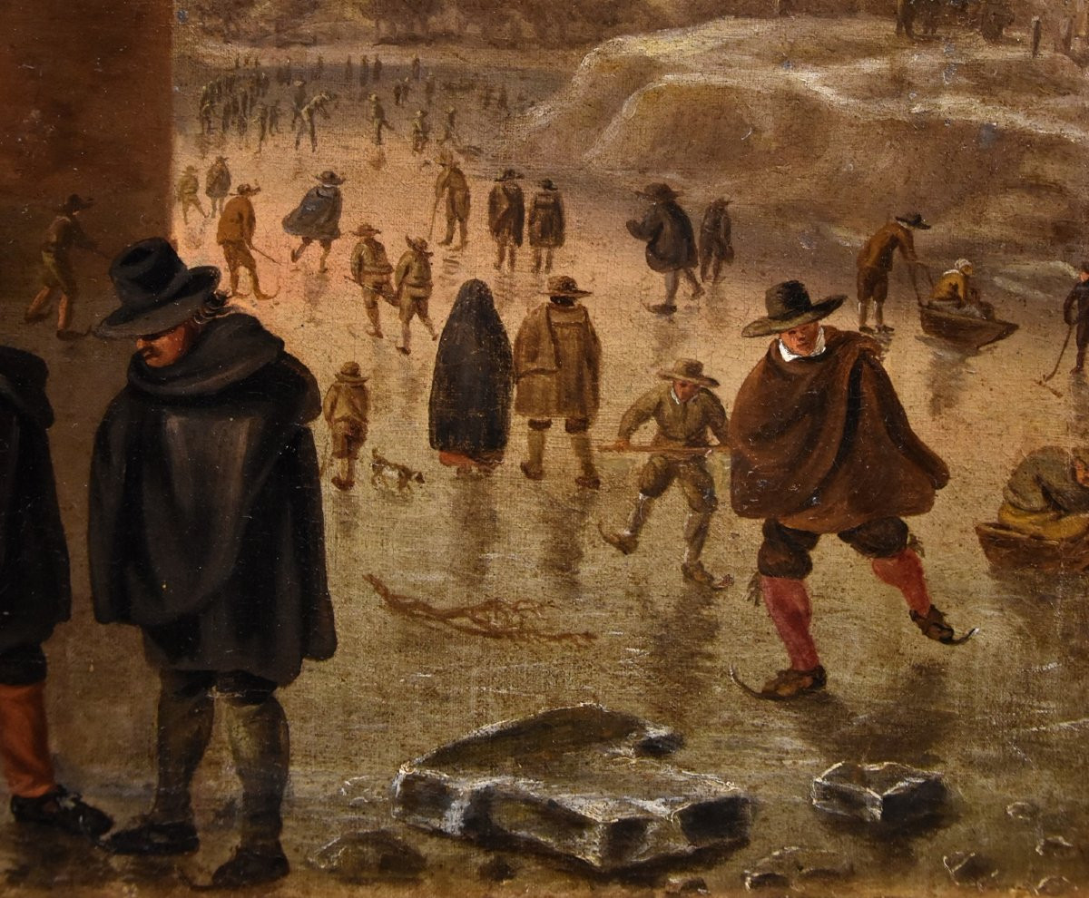 Winter Landscape With Utrecht, Herman Saftleven (rotterdam 1609 - Utrecht 1685)-photo-4